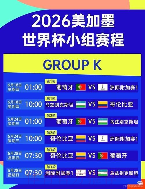 2026美加墨世界杯比赛时间